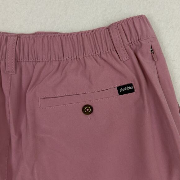 Chubbies Everywear Shorts Mens Large Pink 6” Inseam Performance Golf Pastel NWT - Picture 9 of 15